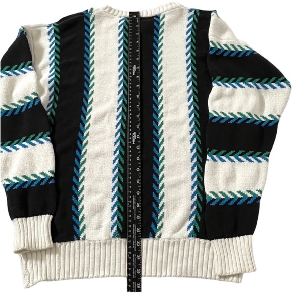 Vintage 80’s Arrow Criterion Striped 100% Cotton Men’s Sweater Sz. M - Picture 9 of 13